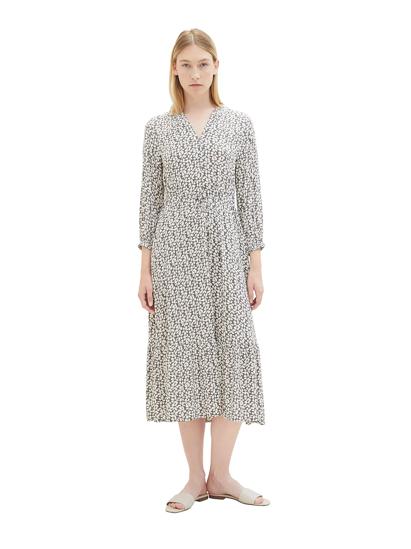 TOM TAILOR | Midikleid | grau